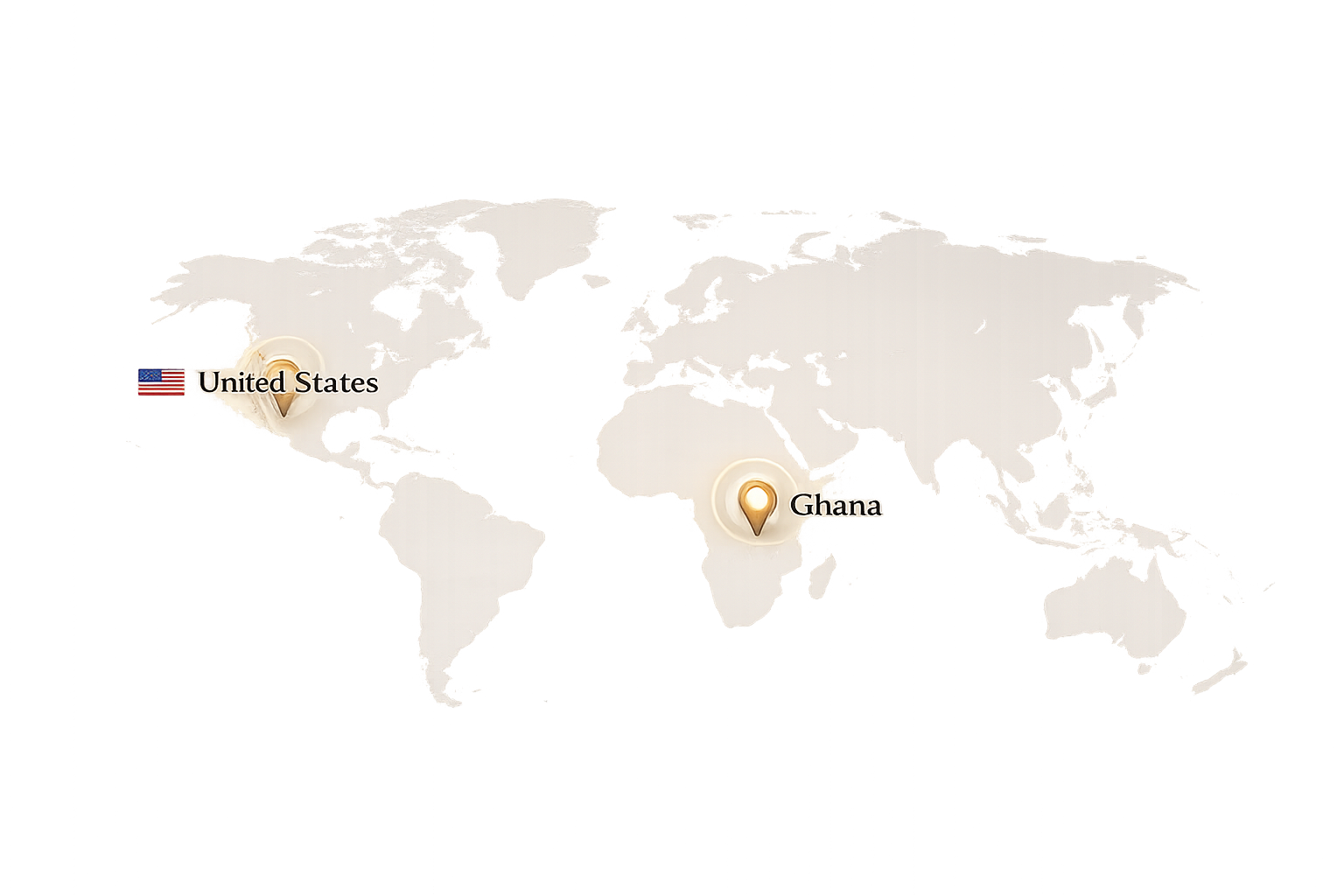 4HisGlory Group presence in the United States and Ghana